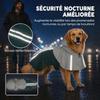 Waterproof Dog Raincoat with Hood Large Dogs 20-30 kg Green