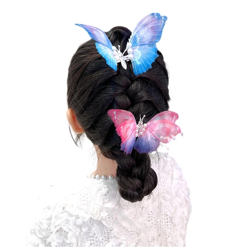 1PCS Moving Dreamlike Butterfly Baby Hairpins Lovely Girls Hair Clips Kids Headwear Children Hair Accessories
