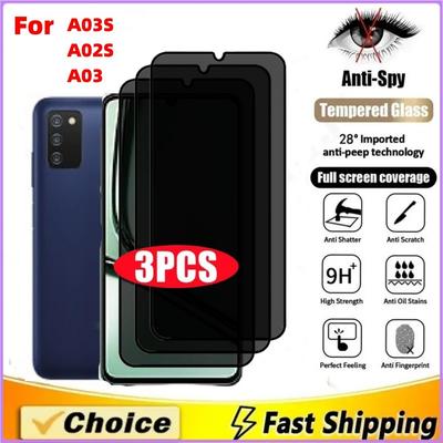 3-5 Stück Sichtschutz-Displayschutz für Samsung A03S A02S A03 Xiaomi POCO C65 Mobiltelefon-Bildschirm Gehärtetes Glas Schutzhülle Anti-Peep Explosionsgeschützt