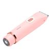 Electric Bikini Hair Trimmer Water Proof Rechargeable Dual Head Hair Trimmer for Women Pink