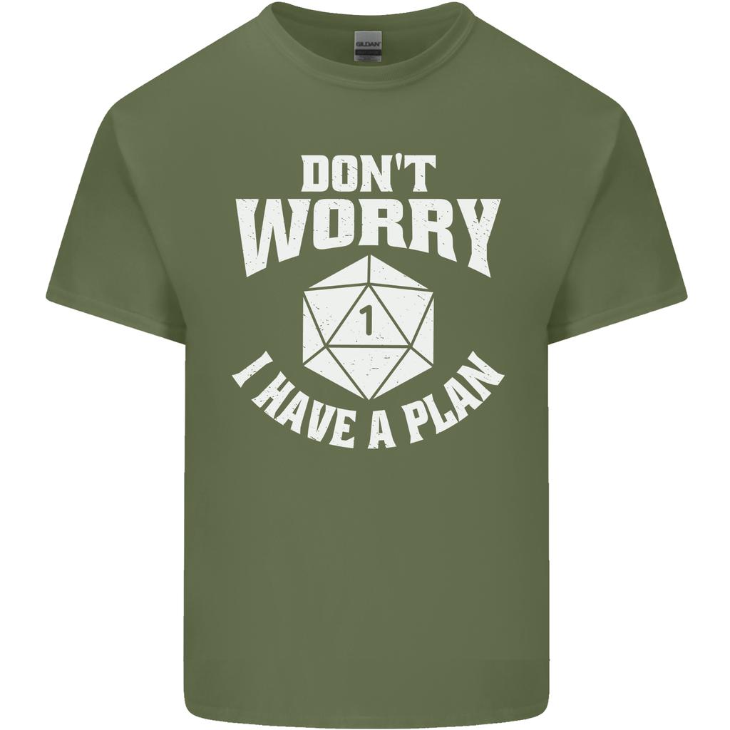 RPG Dont Worry I Have a Plan Role Play Games Unisexs Light Cotton TShirt