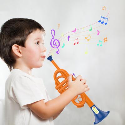 Trumpet Toy for Kids Boys Educational Simulated Trumpet Instruments Toy Children's Early Childhood Musical Instrument for Boys