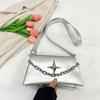 Trendy Minimalist Shoulder Bag Stylish Crossbody Handbag For Women In Black And White Colors