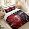 Bedding Set 1 Duvet Cover 2 Pillowcases AC Milan Print Bedroom Home Decoration