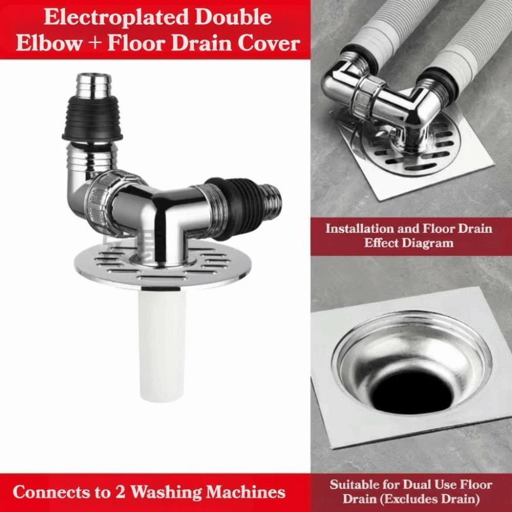 Three-Way Drain Connector Adapter 2-In-1 Universal Drain Adapter Home Laundry Use