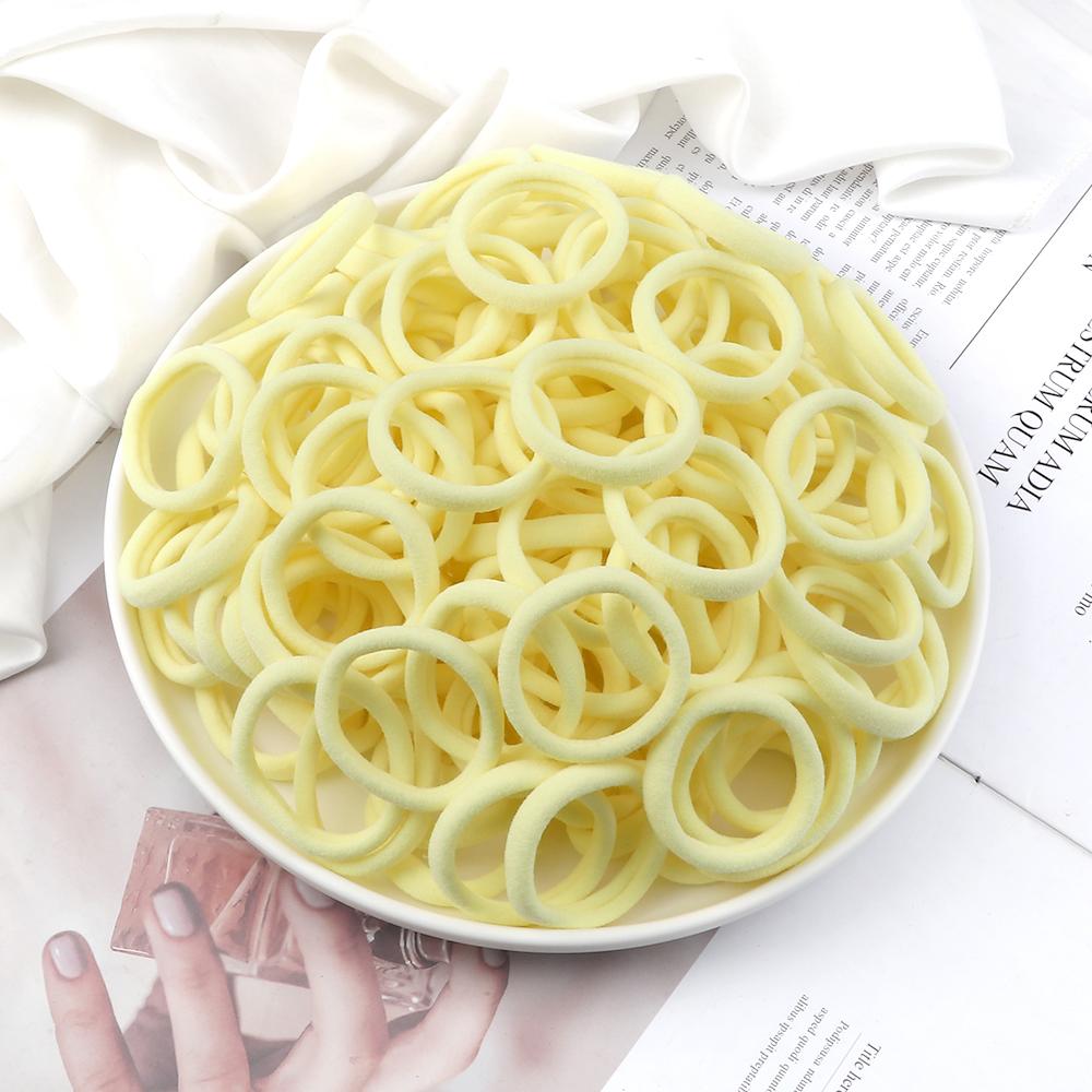 51 Colors Basic Elastic Hair Band for Girls 20/30/50PCS 4cm Simple Solid Color Headband Women Hair Accessories Scrunchies Holder