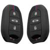 For Peugeot 3008 307 308 207 208 407 508 206 2008 301 5008 For Citroen C2 C3 C4 C5 Silicone Key Cover Key Case Car Keychain Fob