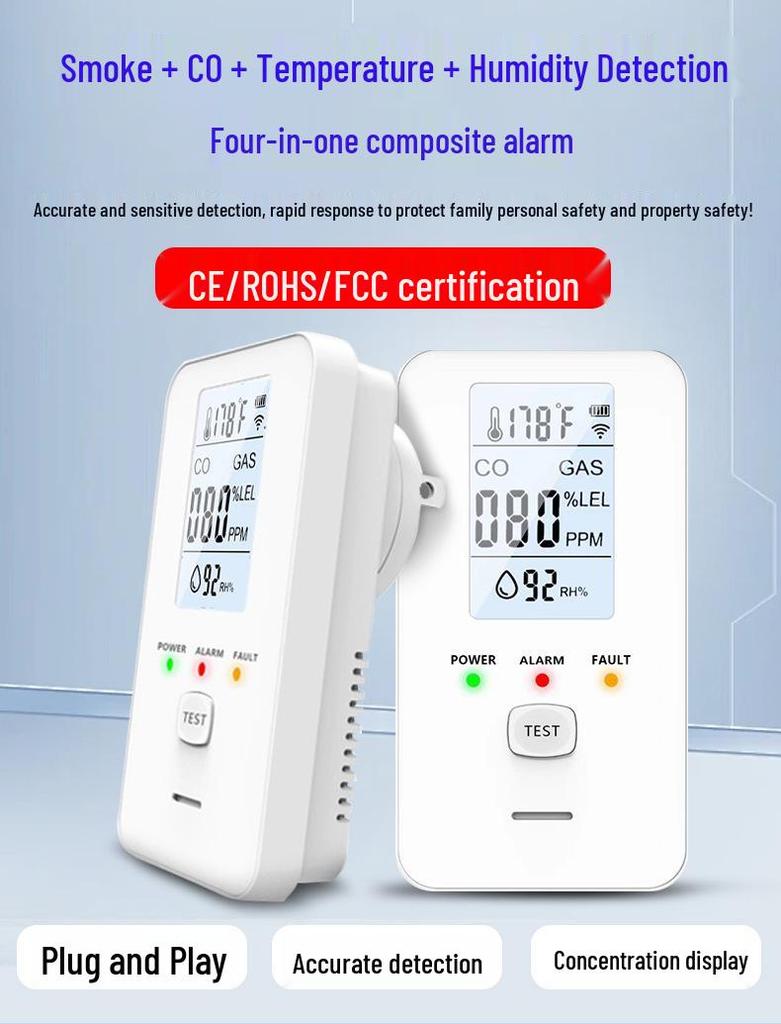 European/US Standard High Sensitivity Carbon Monoxide & Multi-Purpose Detector Alarm