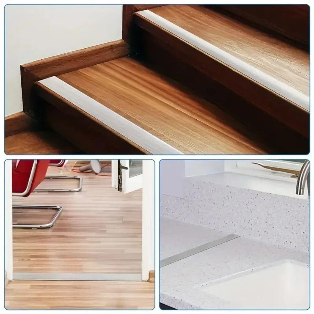 Windproof Self Adhesive Floor Transition Strip PVC Material Doorway Threshold Door Bottom Sealing