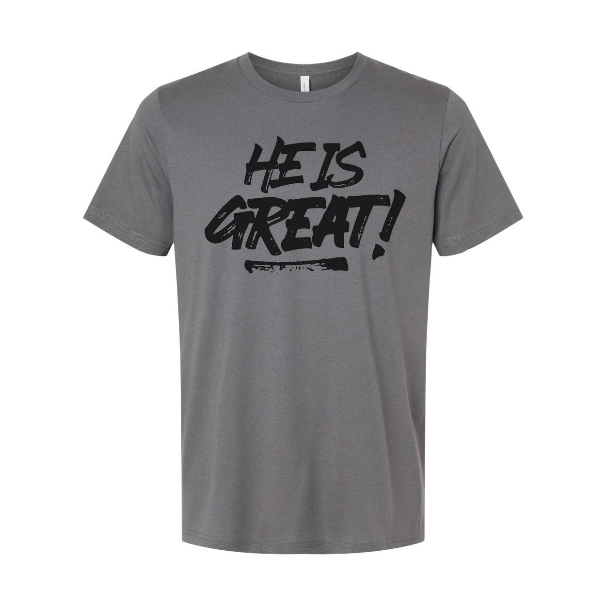 

Christian Unisex Graphic Tee He Is Great Motivational Scripture Shirt For Men An 4XL