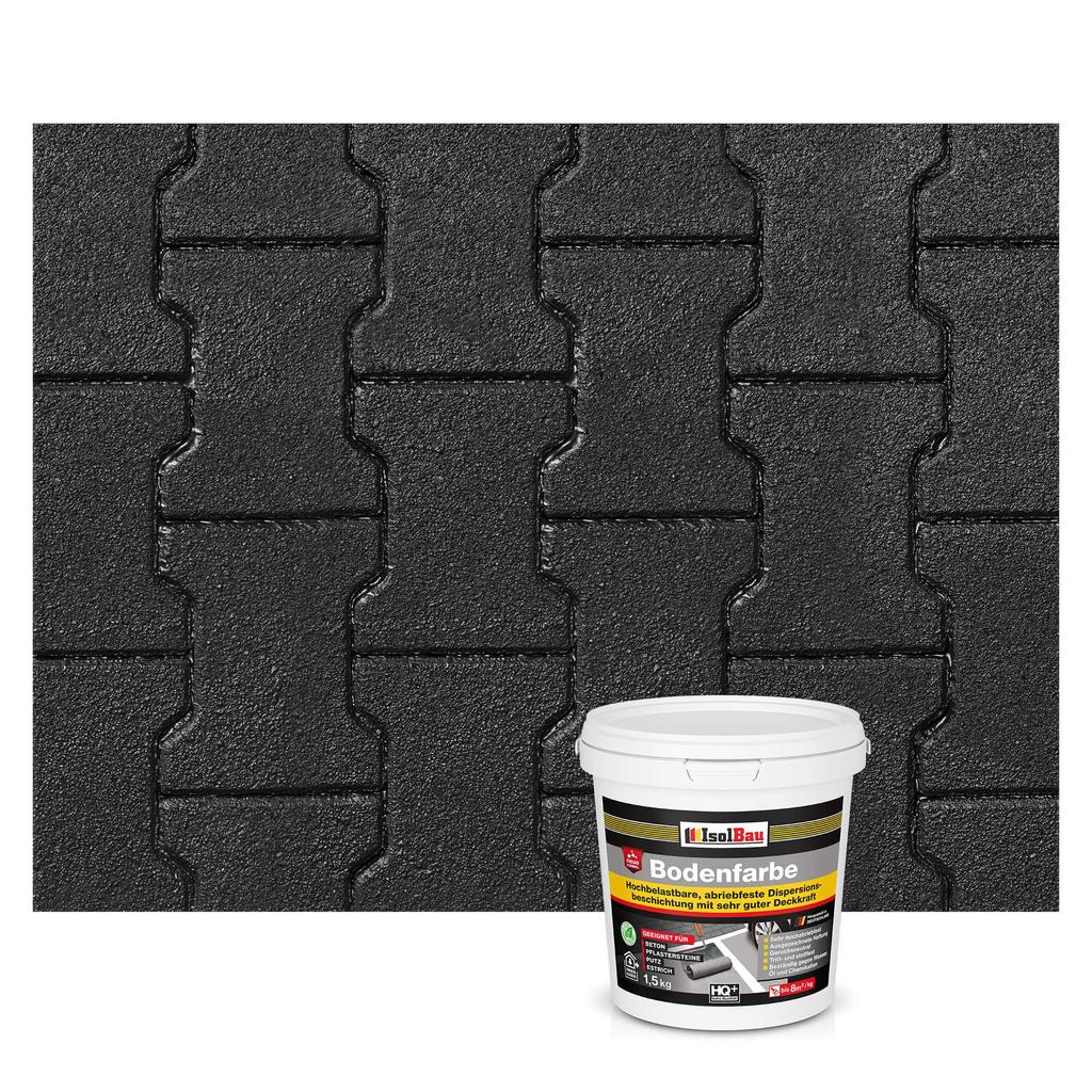 IsolBau Road Paint for Concrete Bodenfarbe 1.5 Black