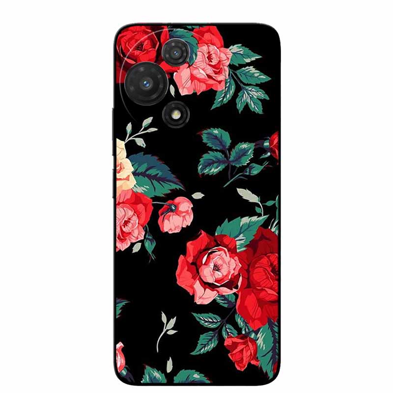 For TCL 60R 5G Case T519H Fashion Protective Silicone Back Cover Cases For TCL 60 R Animal Black Phone Funda TCL 60R T519H Coque