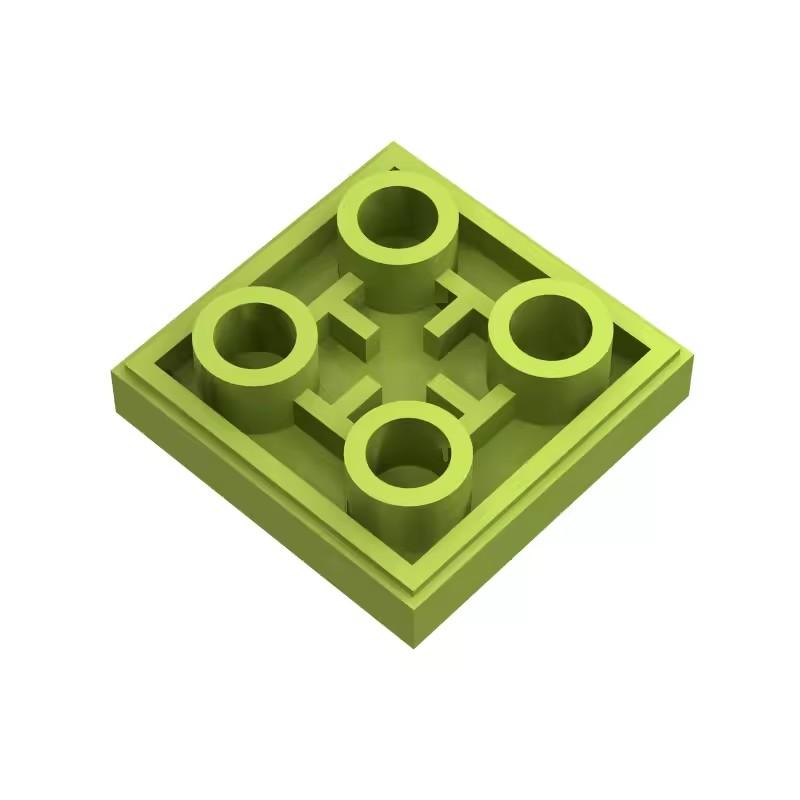 100pcs MOC Compatible Assembles Particles 11203 Tile Modified 2 x 2 Inverted Building Blocks Parts DIY Enlighten Block Bricks