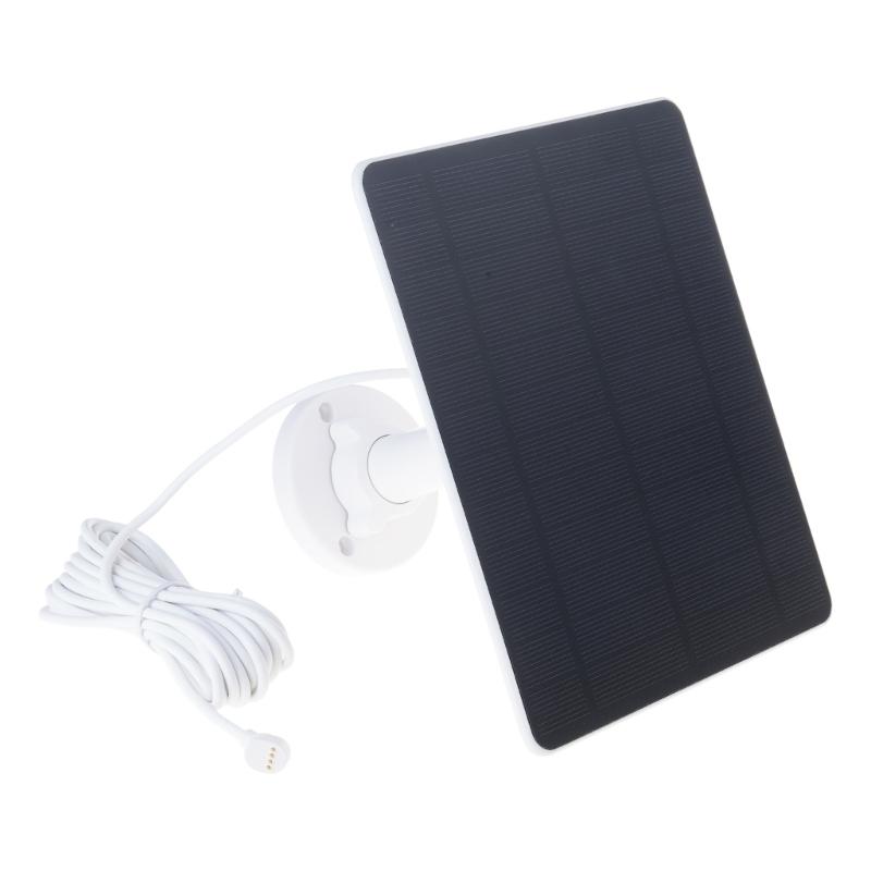 Solars Panel Charging for Outdoor Security Cameras, 5W High Efficiency with Adjustable Mount and 13ft Cable