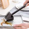 In 1 3 Barbecue Bbq Oven Grill Bristles Cleaning Stiff Brush Scraper Cleaner
