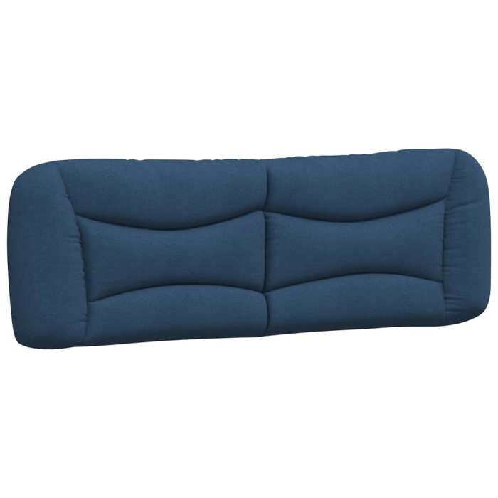 VidaXL Coussin de Tête de Lit, Oreiller de Lecture avec Fermeture à Glissière, Coussin de Lecture pour Lit Chambre, Bleu 160 374594