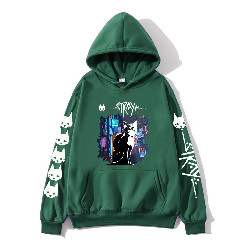 

Толстовки с графическим принтом Stray Cat Game Kawaii Cartoon StrayGame Printed Sweatshirts Men/Women Unisex Harajuku Pullovers Aesthetic Autumn XXL