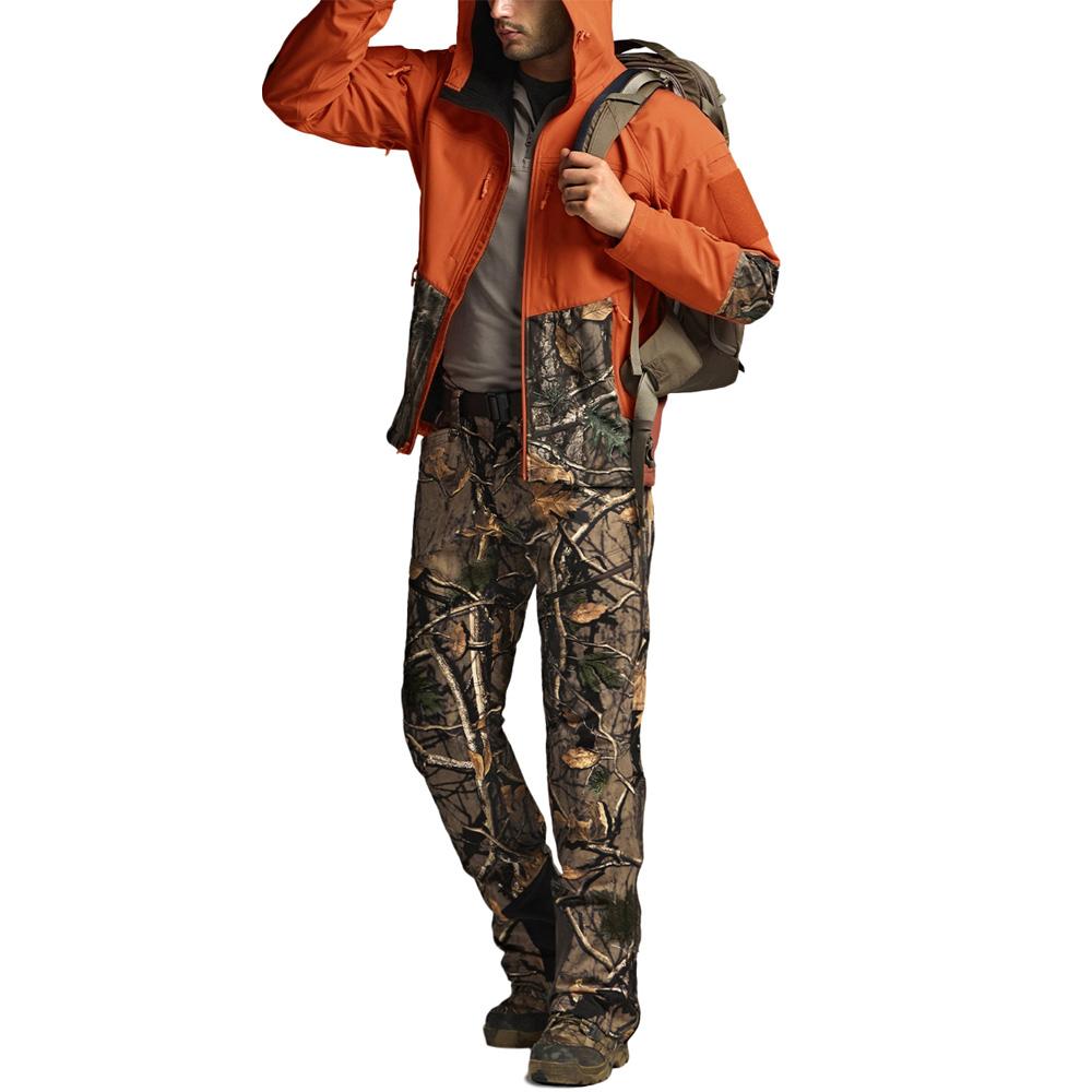 Ssikyual Teton Alpha Water-Repellent Camo Fleece-Lined Extreme Cold Weather Hiking Thermal Pants Winter Pants Hiking Pants