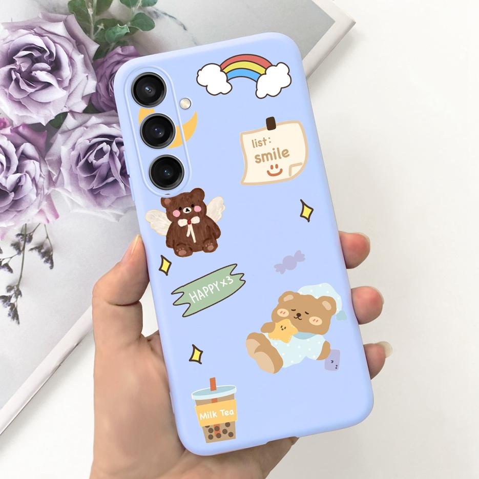 For Samsung Galaxy A55 Case A15 A25 A35 5G Stylish Candy Painted Cover Soft TPU Phone Case For Samsung A15 Galaxy A25 2023 Shell