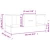 Coffee Table Black 102x50x40 Cm Particleboard