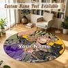 Bleach Anime Personalized Round Rug Support Custom Name, Soft Home Decor Mat