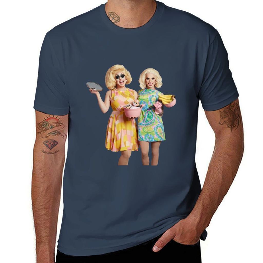Trixie And Katya Book Photoshoot Unhhhh Tshirt Work Casual Loose Fit Tshirt