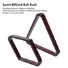Billiard Ball Rack Set 9 Ball Stand Triangle Ball Rack Set for 5.72cm American Style Large Billiards Wine Red