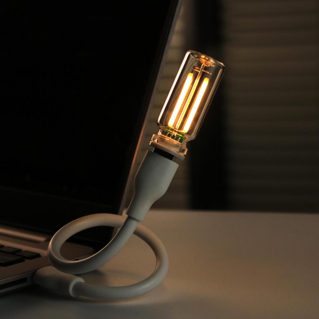 USB-LED-Nachtlicht in Glasflasche für Schlafzimmer oder Studentenwohnheim RX9001