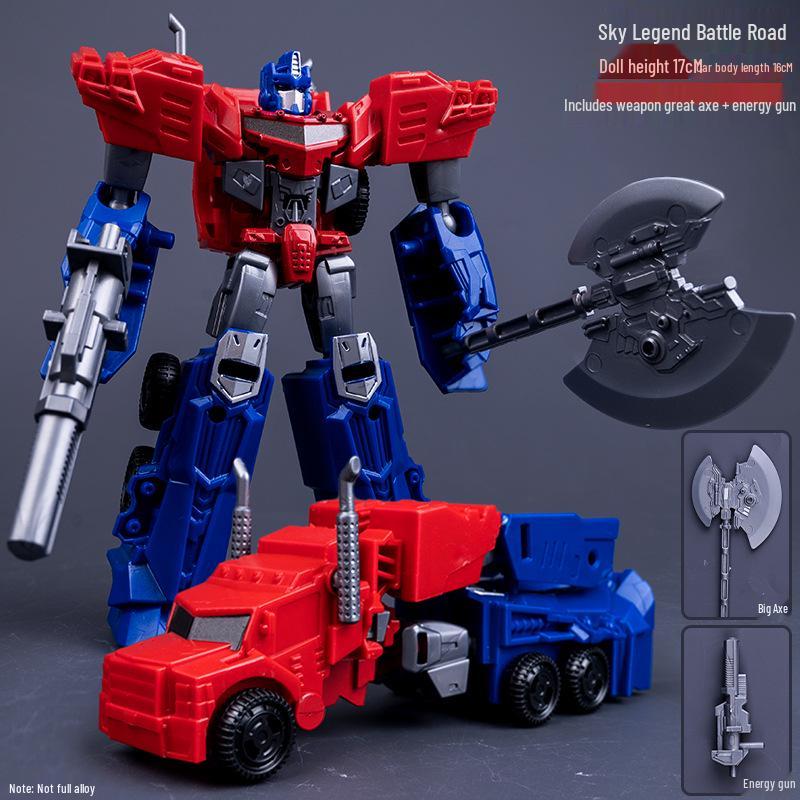 Children's Transforming Robot Alloy Action Figure: King Kong, Optimus Prime, Bumblebee, Autobot Mecha
