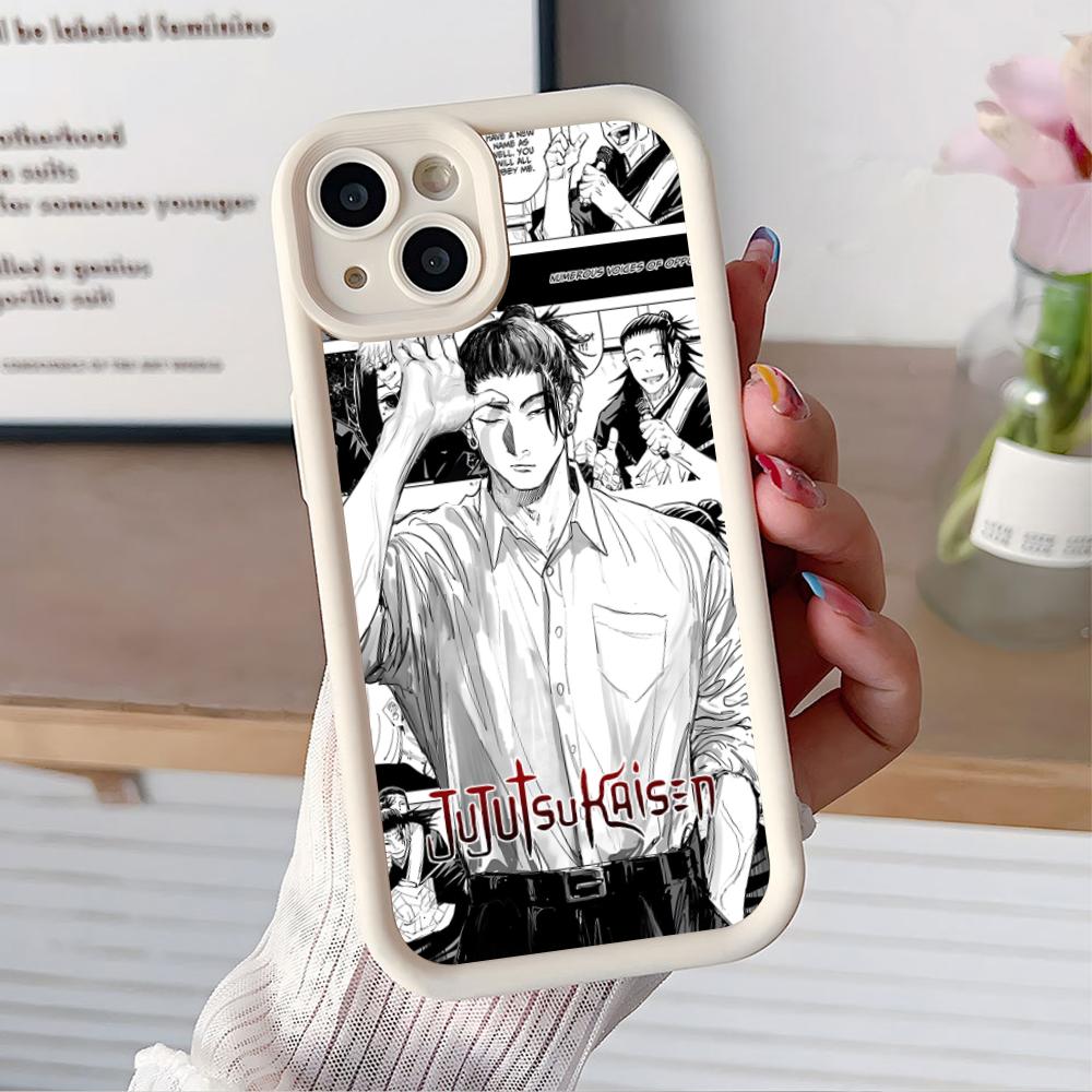 Jujutsu Kaisen Geto Suguru Phone Case for iPhone 17 16 15 14 13 12 11 Air Pro Max Plus Thicken TPU Colorful Cover Cover Pretty