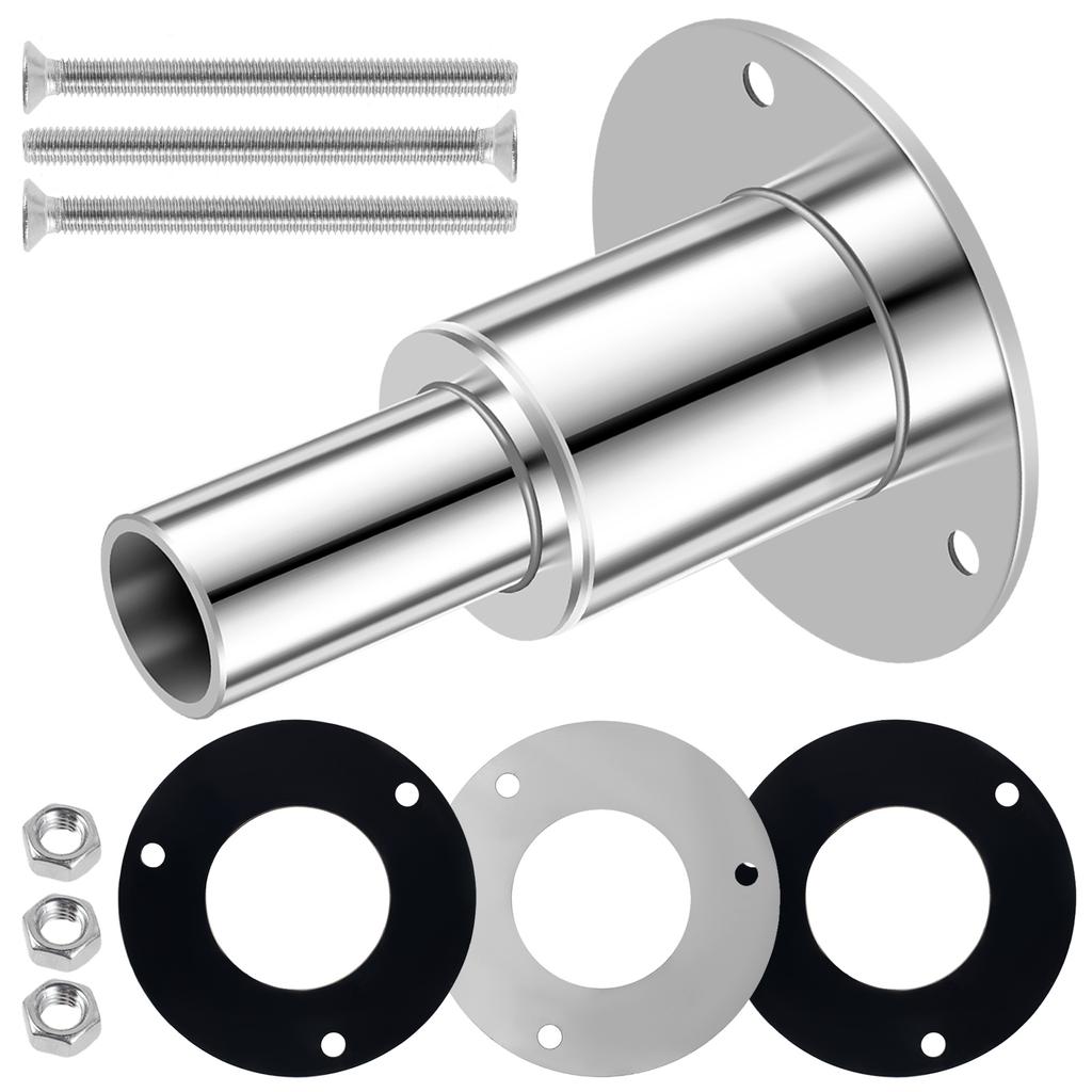 24mm průchozí plášť výfuku trupu nerezová ocel armatury výfuku trupu rovná/zakřivená trubková zásuvka Hardware pro naftové ohřívače