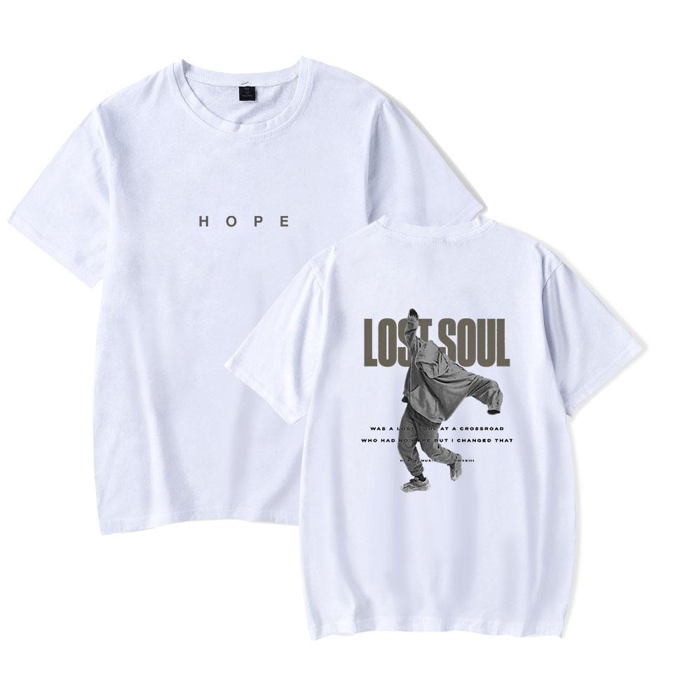NF Koszulka HOPE Lost Soul Tee Nadruk Raper Koszulka Unisex Moda Codzienna Krótki Rękaw Koszulka Merch HipHop