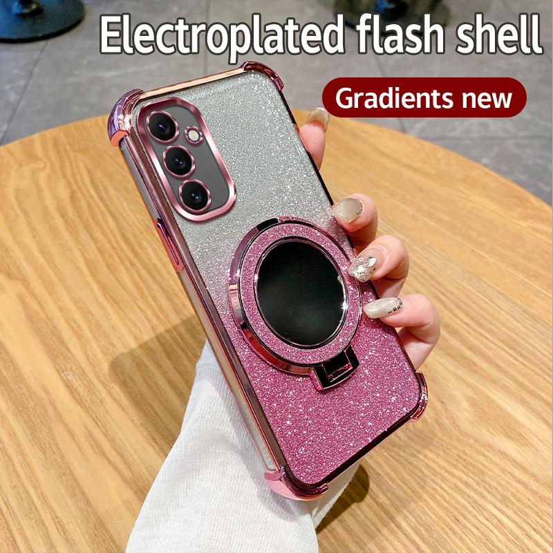 

Блестящий зеркальный чехол для Samsung Galaxy A56 A36 A26 A16 A17 A07 A25 A55 A54 A34 A24 A35 A05 A05S A33 A53 A73 5G противоударный чехол Galaxy A17