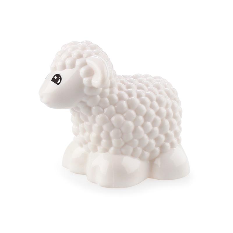 

Детский набор строительных блоков с крупными деталями «Животные» – Включает щенка, котенка, насекомых и домашнюю птицу для создания собранной сцены.