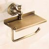 Antique Styles Bathroom Paper Towel Rack Multifunctional Shelf For Soap Dispenser And Accessory
