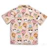 Ice Cream 3D Print Sports Quick-dry MenShirts Outdoor Travel Casual Loose Hawaiian Seaside Couple Short Sleeve Top Summer