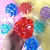 Balle Anti-Stress Croquante Remplie de Billes Soulagement de l'Anxiété Formable Balle à Presser Jouet Sensoriel Portable Voyage Moulable Balle Transparente Pincer Jouet Fidget