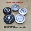 Czxkqr1 4pcs 64/60/58/54mm Car Wheel Center Hub Caps for Opel Corsa C D E F A B Gsi Turbo Cors OPC Line Hubcap Accessories