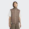 Nike Solid Print Stand Collar Zip Vest Men Vests Brown DQ5778-004