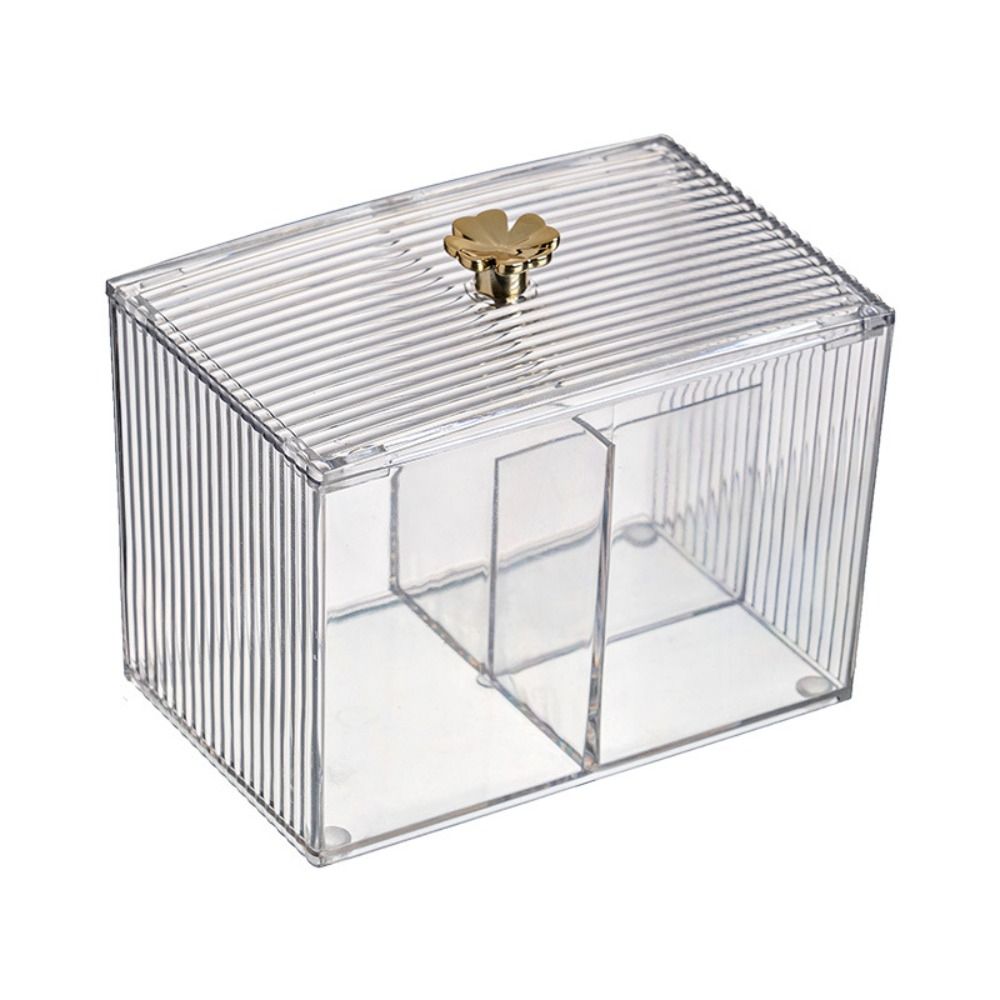 Desktop Acrylic Lipstick Dust-Proof Makeup Removal Cotton Cosmetics Storage Cotton Swab Storage Box
