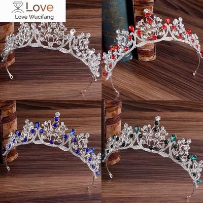 Svadobné doplnky do vlasov Krištáľová tiara pre nevesty Koruna Čelenka Svadobné doplnky do vlasov Koruny Kráľovná Diadém