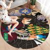 Tappeto Rotondo Demon Slayer Tappeto Tappeto Per Soggiorno Camera Da Letto Divano Sala Giochi Decorazione Tappetino Antiscivolo