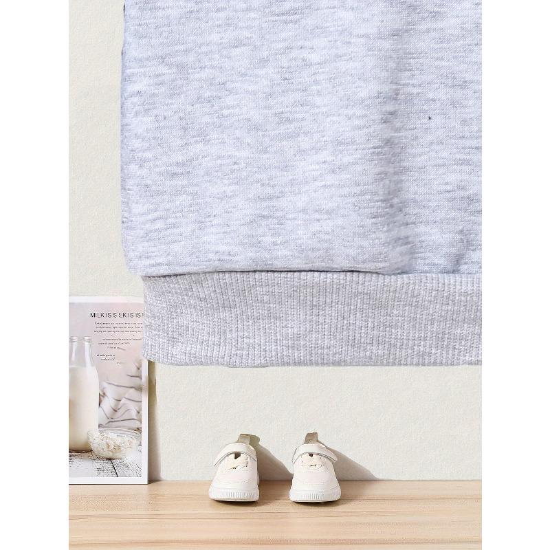 Cartoon Print Crew Neck Sweatshirt - Casual & Comfy, Perfect for Spring/Fall, Machine Washable