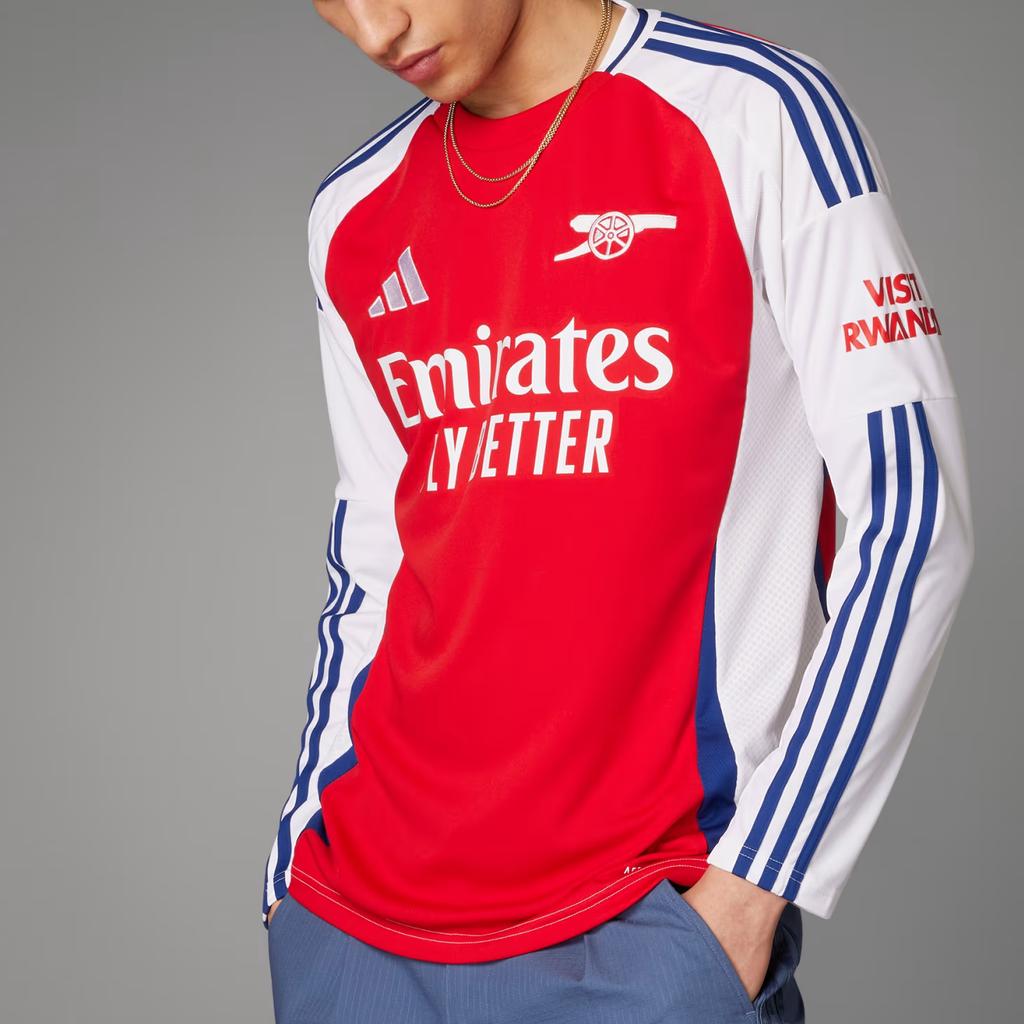 New Adidas Free Shipping With AdiClub Arsenal 24/25 Long Sleeve Home Jersey IS8142