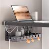 Two-Piece Under-Desk Cable Organizer - Durable Design, No Drilling Required, Compact Cable Storage Solution, Easy To Assemble, Suitable For Home