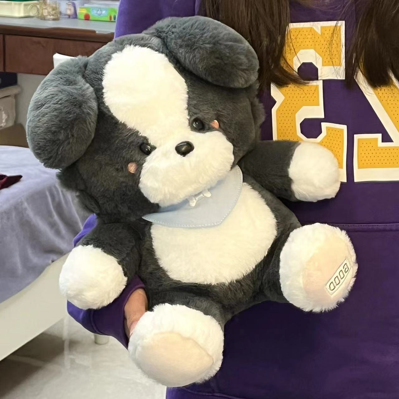 

Goode Shepherd Puppy Plush Toy Doll Little Cute Border Shepherd Doll Soothing Puppy Throw Pillow Birthday Gift Girl 50cm