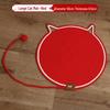 Wear-Resistant Woven Cat Scratching Mat with Self-Entertainment Ball, Cooling Mat, and Sleeping Area