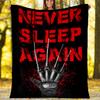 Coperta stampata a tema horror di Halloween - Perfetta per divano, letto, viaggi e uso all'aperto | Lavabile in lavatrice, accogliente e resistente.