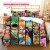 Set Copripiumino Trapuntato con Fantasia Unica Decorazione per la Casa Regalo (1 * copripiumino + 2 * federe senza imbottitura).xwn