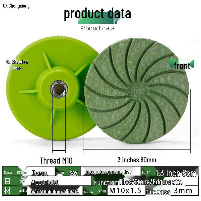 Slate & Marble Edge Chamfering & Polishing Disc